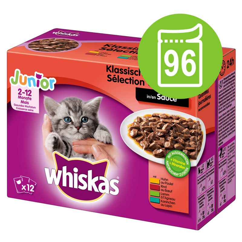 Kundenbewertung zu Sparpaket Whiskas Junior Frischebeutel 96 x 85 / 100