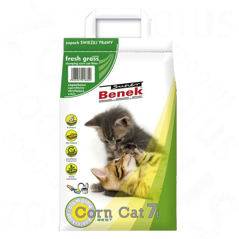 Super Benek Corn Cat Frisches Gras Gunstig Kaufen Zooplus