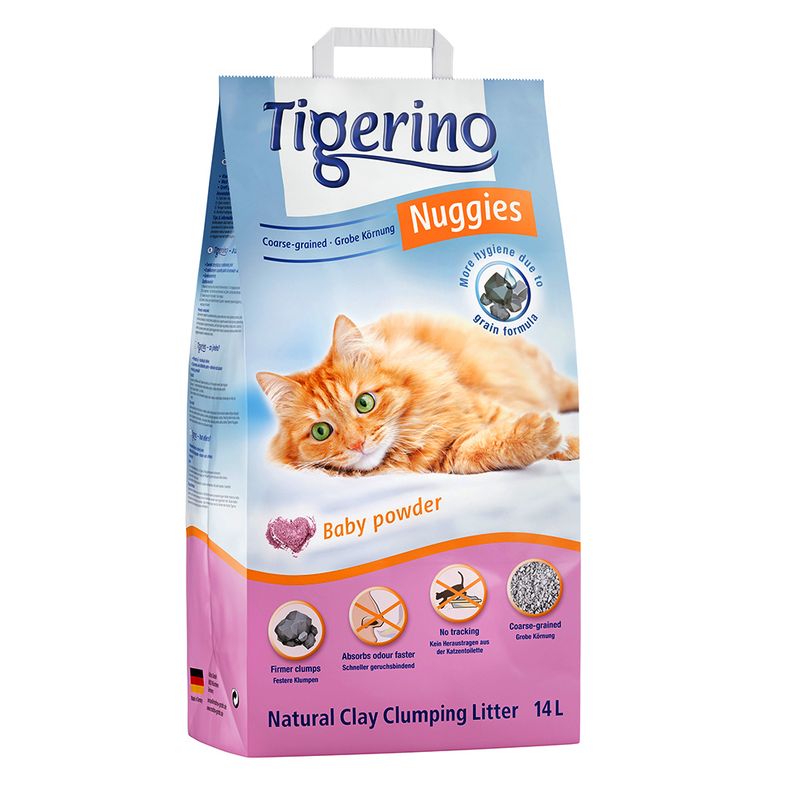 Tigerino Nuggies Cat Litter CoarseGrained, Babypowder Scented reviews bitiba.co.uk