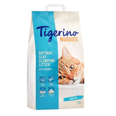 Tigerino Nuggies (Ultra) Sensitive arena aglomerante sin olor