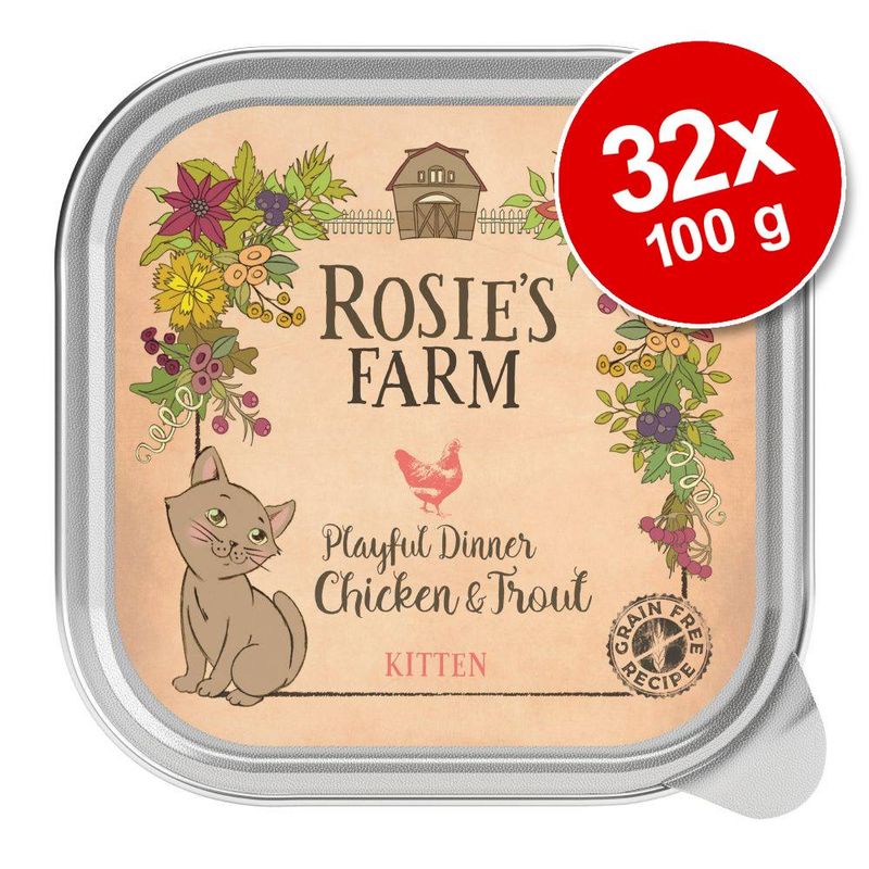 Klantenbeoordelingen over Sparpaket Rosie's Farm Kitten 32 x 100 g