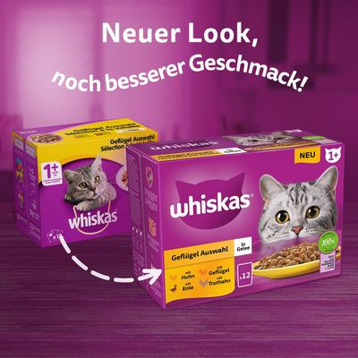 Whiskas Kattenvoer In Gelei Vis Selectie Vis Adult 85 G 12 Stuks Aanbieding 23713934