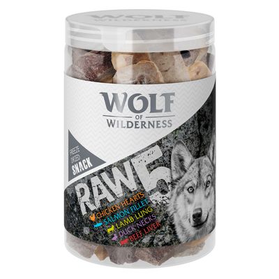 Wolf of Wilderness snack - 5 fajta fagyasztva szárított snack vegyesen