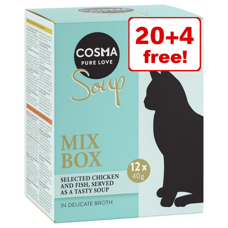 24 x 40g Cosma Soup Wet Cat Food 20 + 4 Free!* reviews zooplus