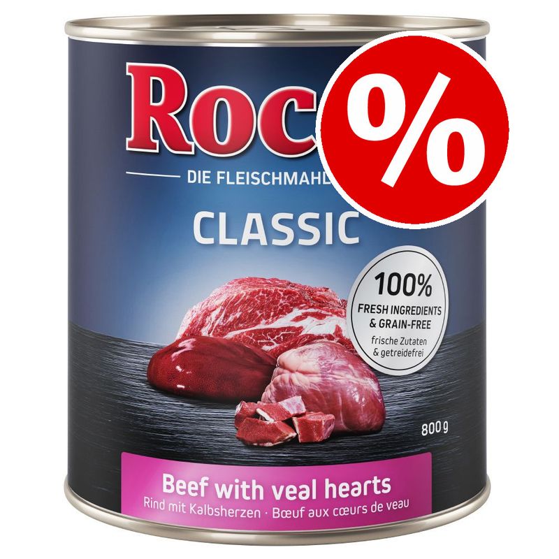 24 x 800g Rocco Classic Wet Dog Food Special Price!